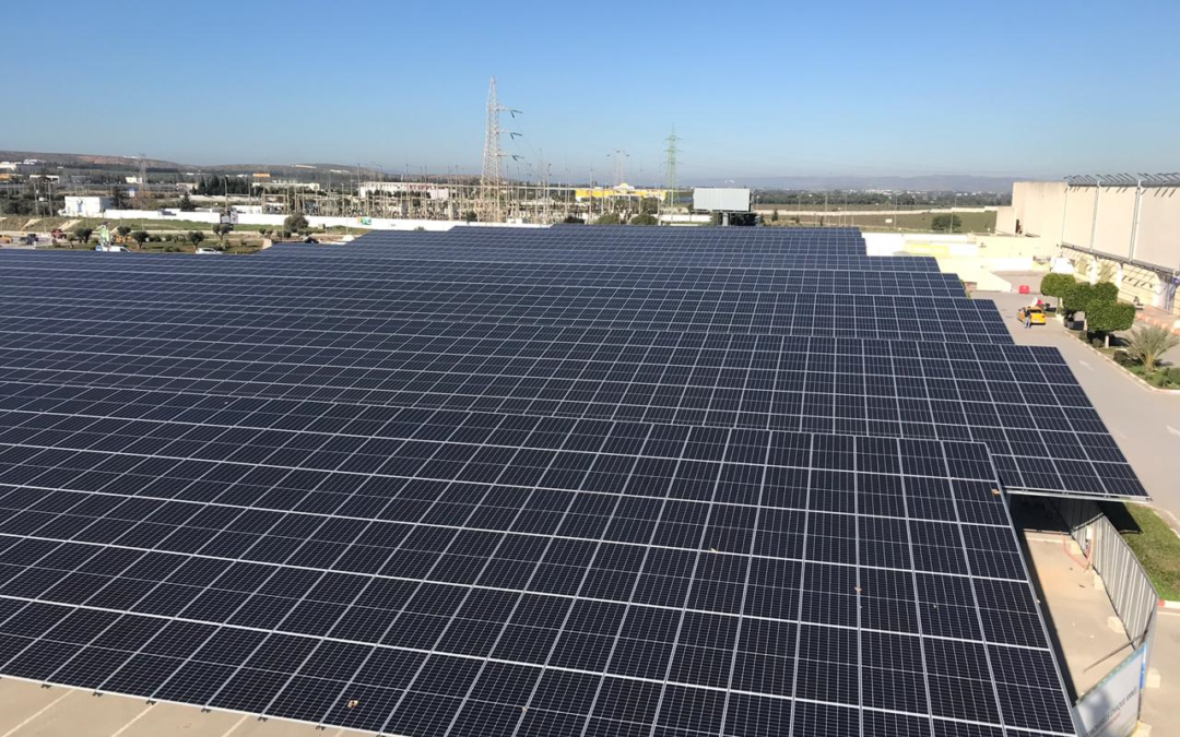 Meddis: première installation solaire privée de 1,2 MW en ombrières de parking